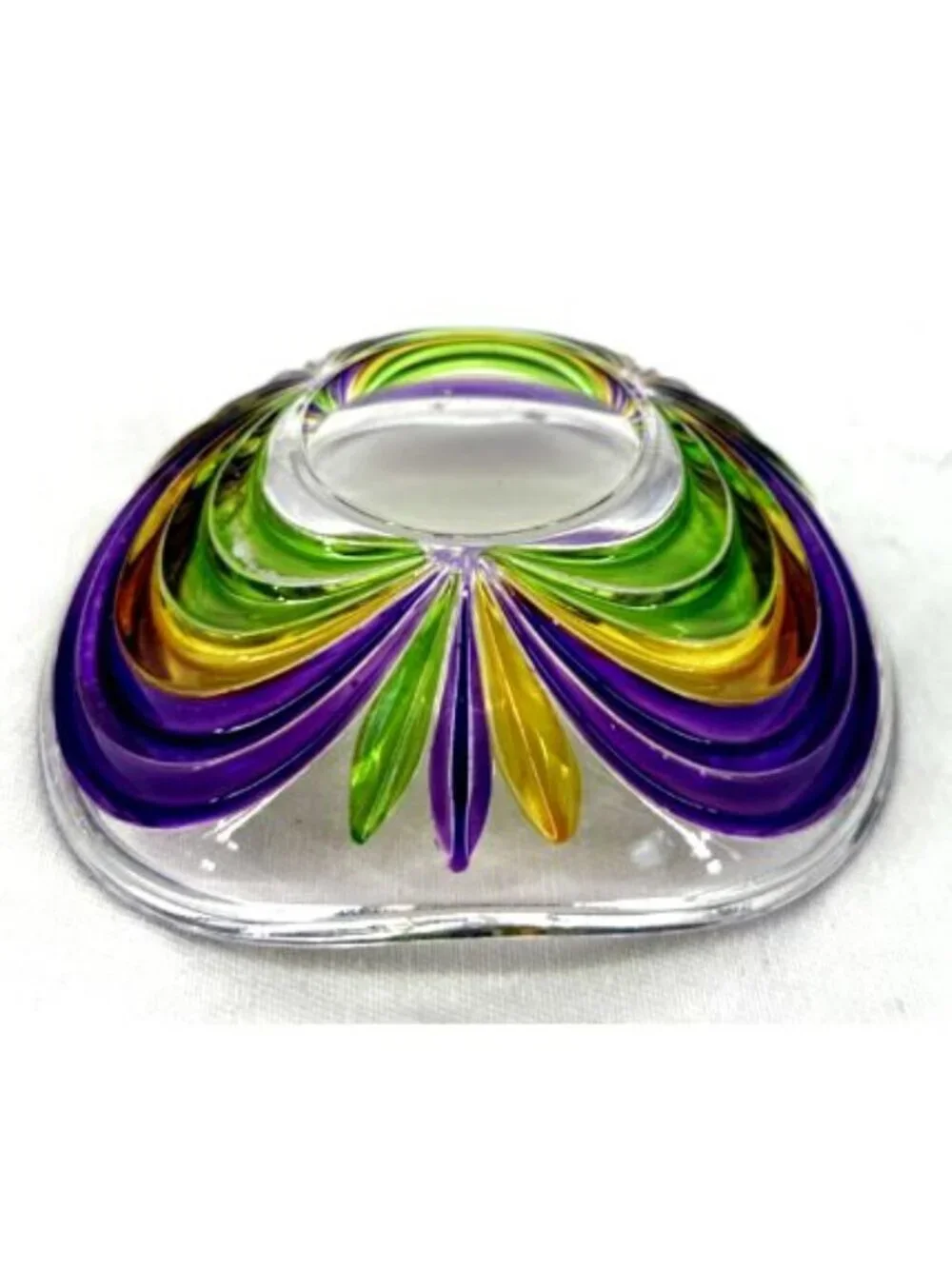 Murano Art Glass Votive Candle Holder Venetian 3.25